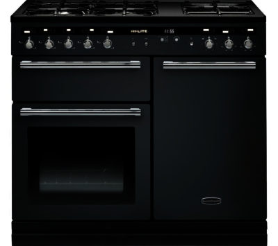 RANGEMASTER  Hi-LITE 100 Dual Fuel Range Cooker - Slate & Chrome